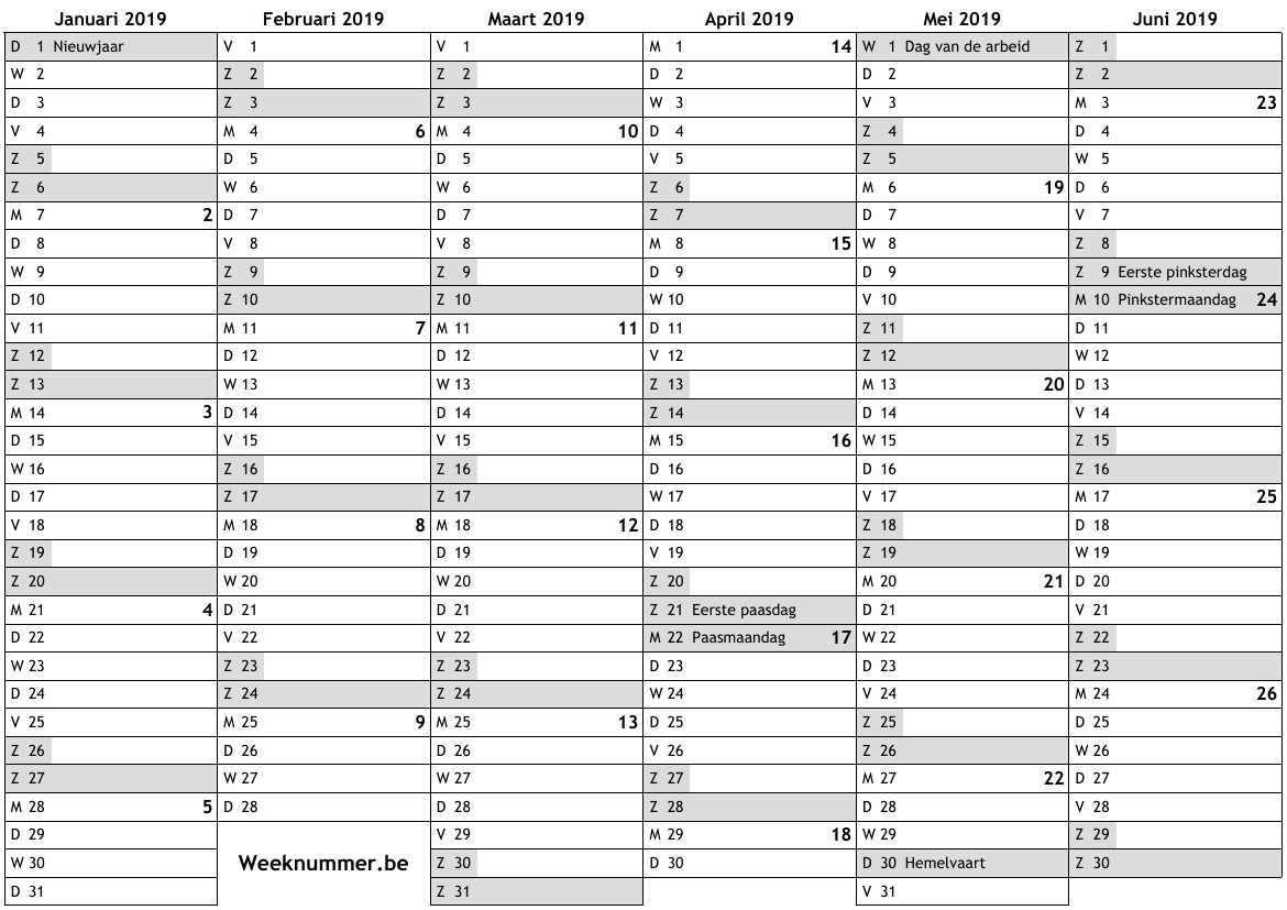 Kalender 2022 Met Weeknummers - Jaarkalender 2020 en maandkalender 2020