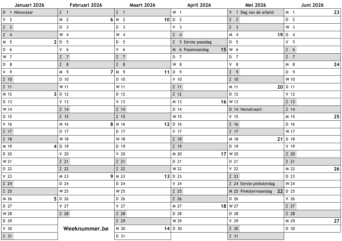 kalender-voor-2026-met-weeknummers-en-feestdagen-nationale-feestdagen
